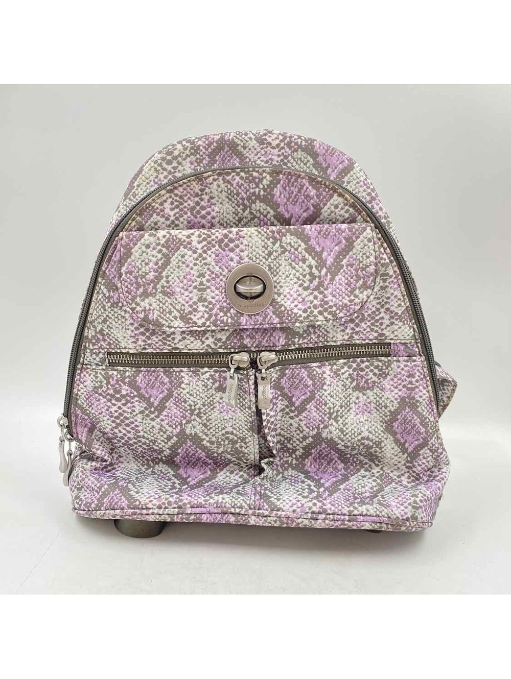 Baggallini Women's Gray Snakeskin Backpack